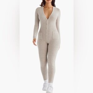 House of CB Tiggy Ribbed Jumpsuit